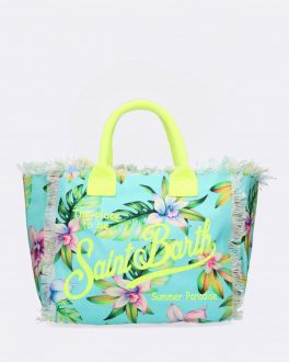 Multicolor Paradise Canvas Handbag
