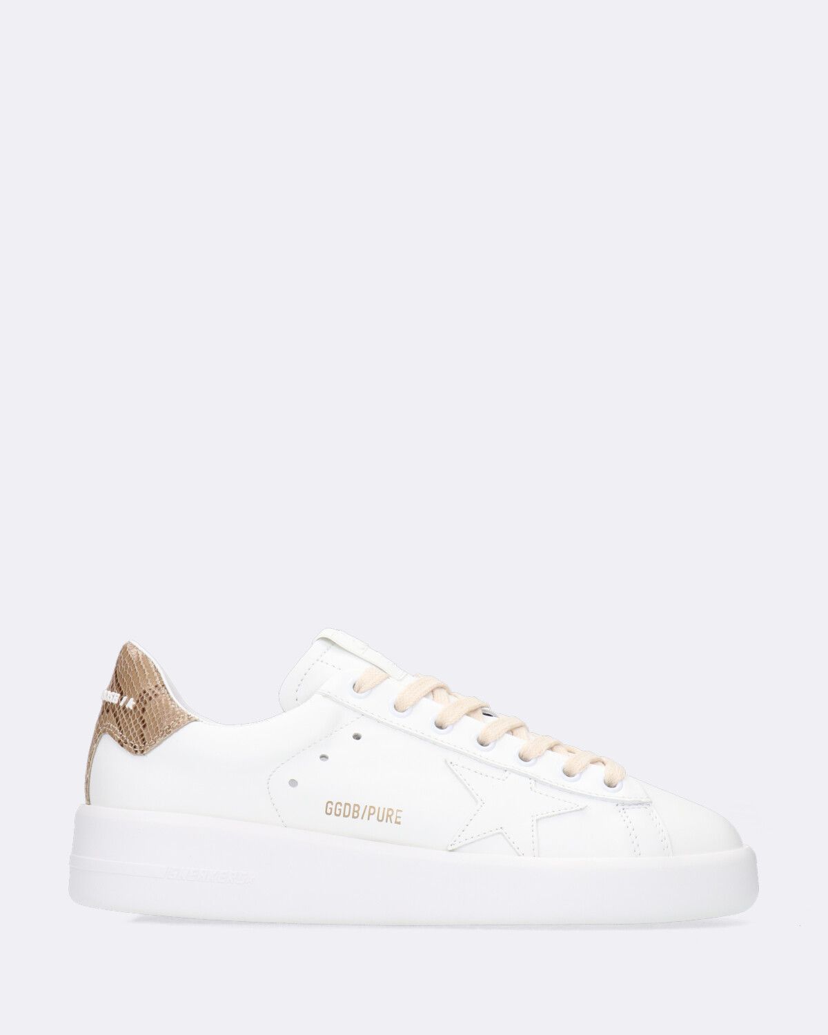 Sneakers Pure Starleather Snake Print Bianco