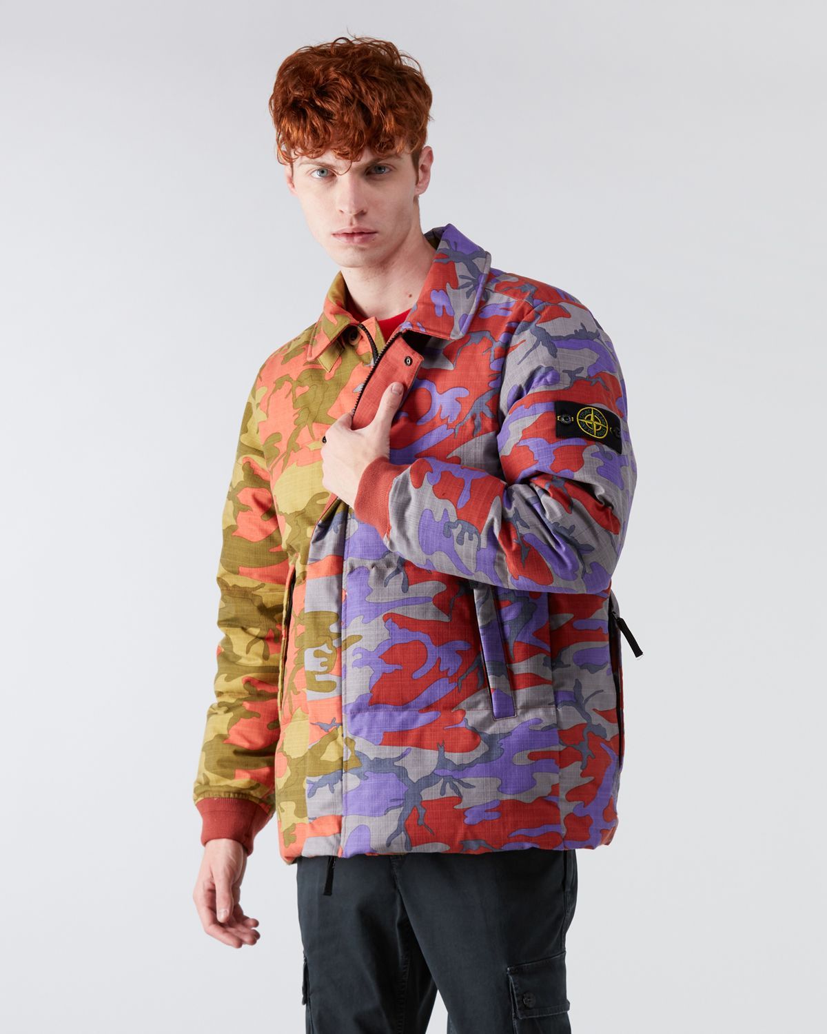 Down Jacket Two-Tone Camouflage