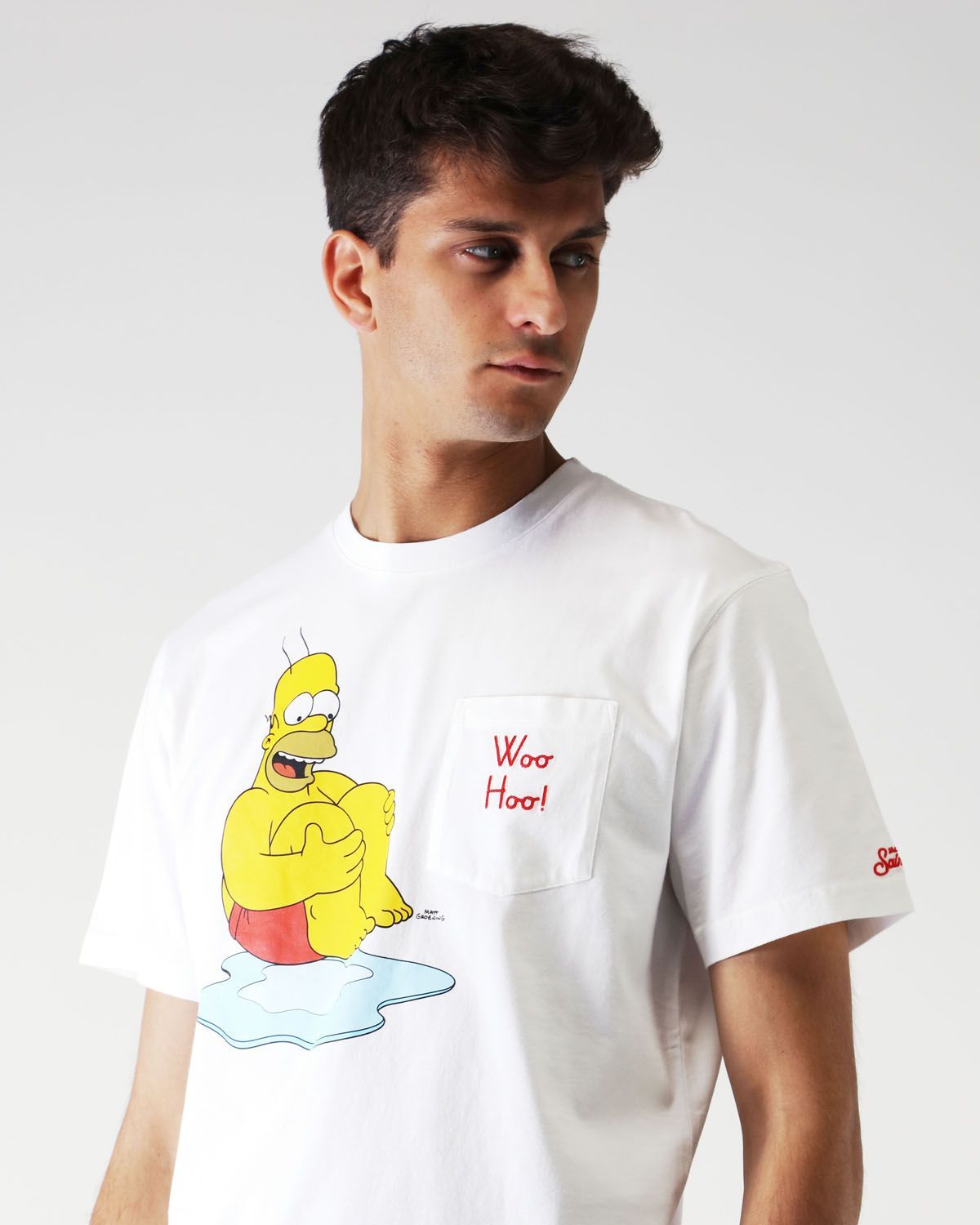 T-Shirt Woo-Hoo Homer Simpson Bianca