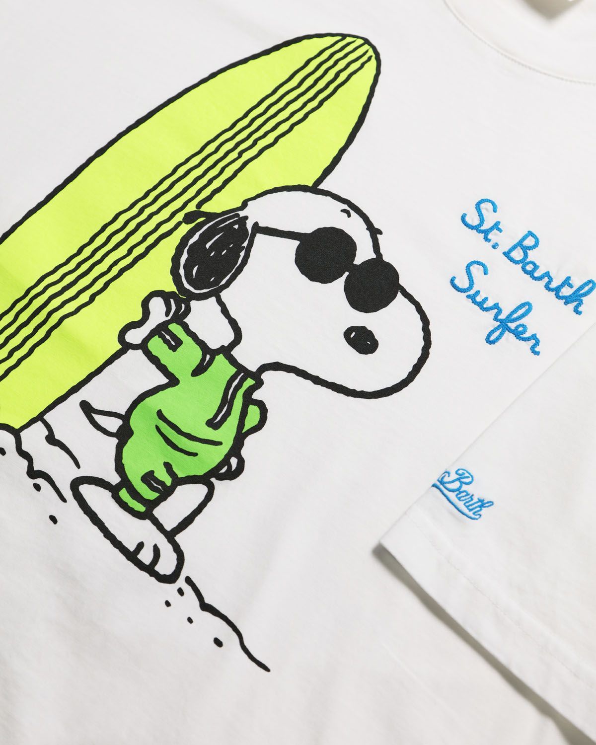 T-Shirt Surfer Snoopy Bianca