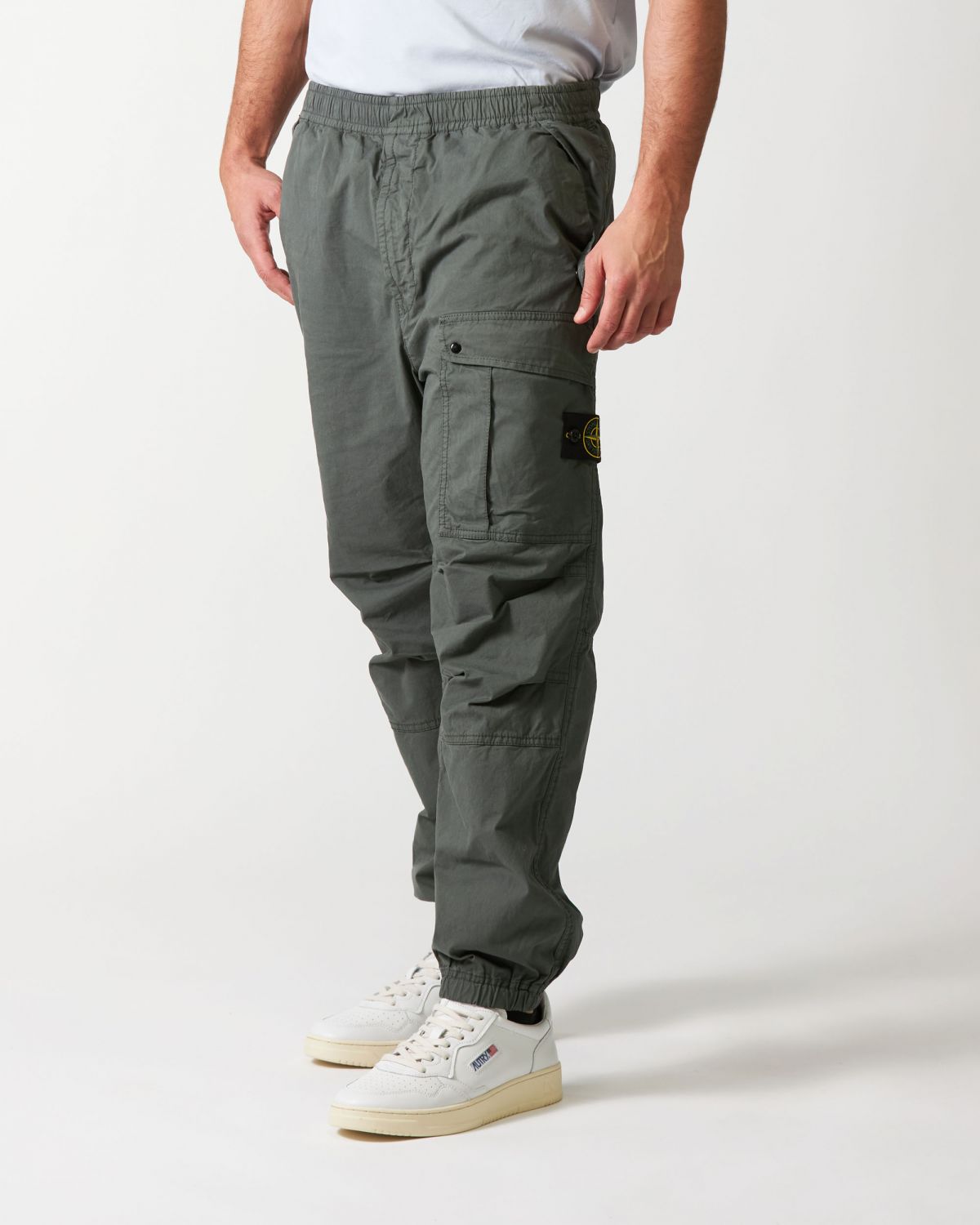 Pantaloni cargo loose militare
