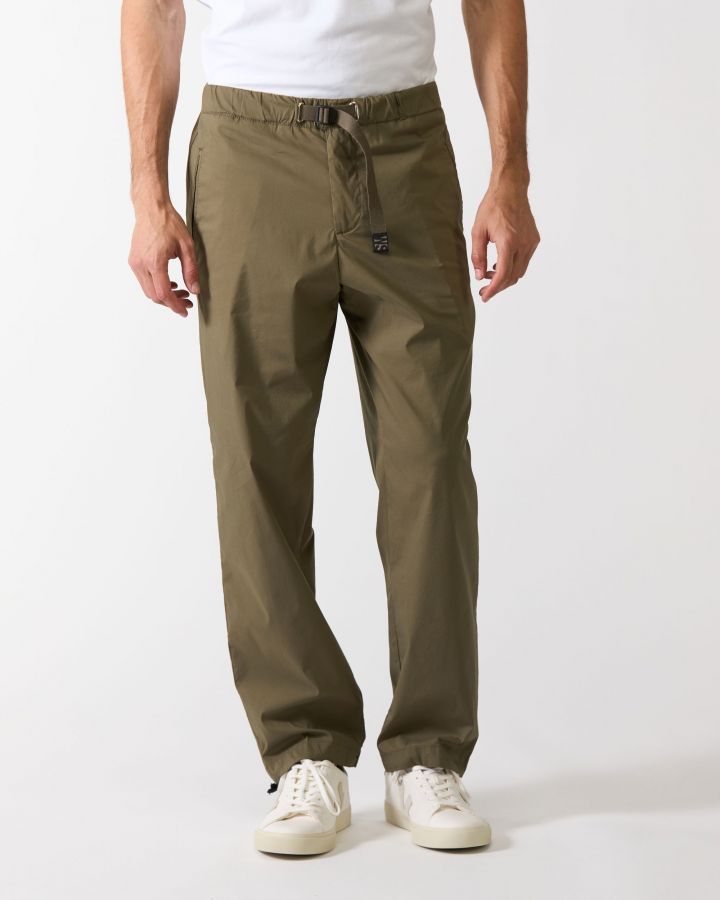 Pantalone cargo elasticizzato di colore verde militare