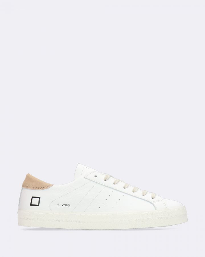 Sneaker Hill Low Vintage Calf di colore bianco e rugine