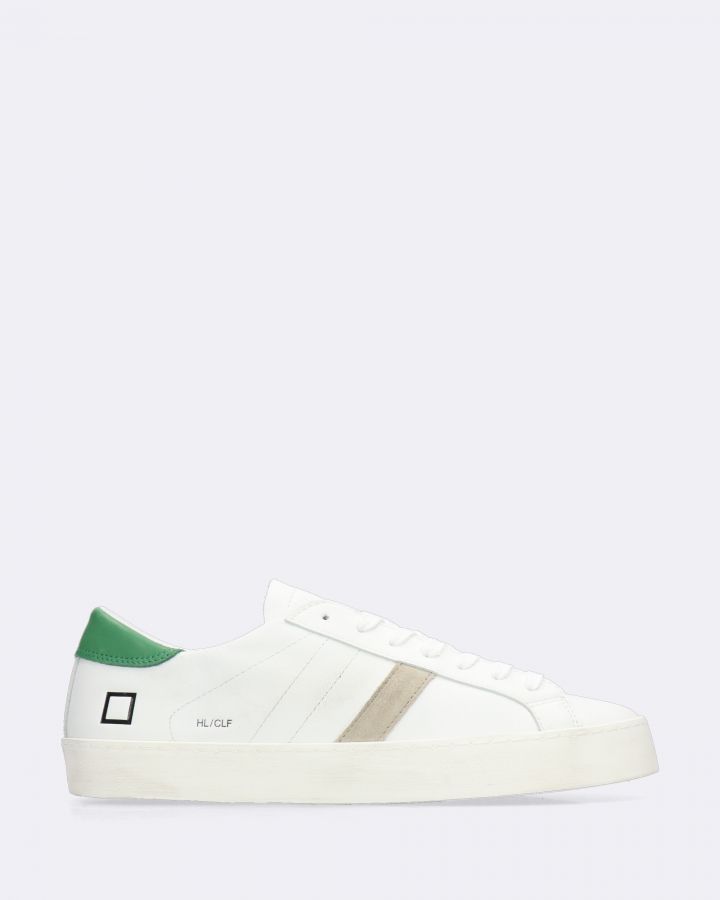 Sneaker Hill Low Calf di colore verde e bianco
