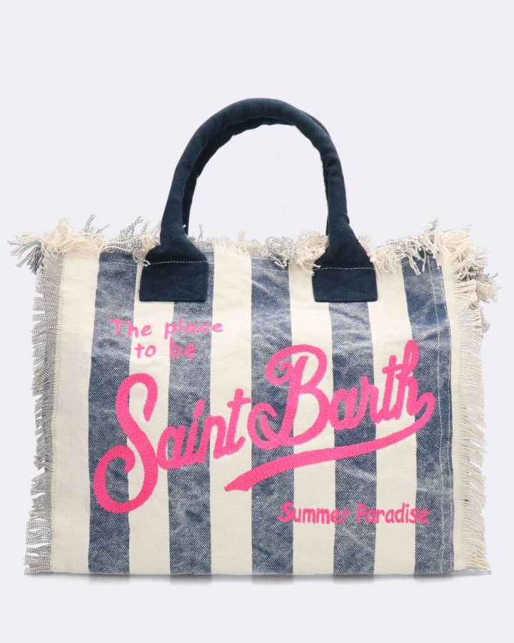 Tote bag Vanity stampa a righe