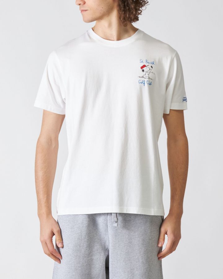 T-Shirt Portofino Snoopy Golf Club Bianco