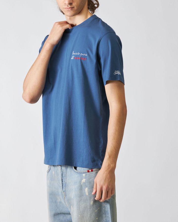 T-Shirt Portofino Blu Bocciato Pure all’Alcol Test